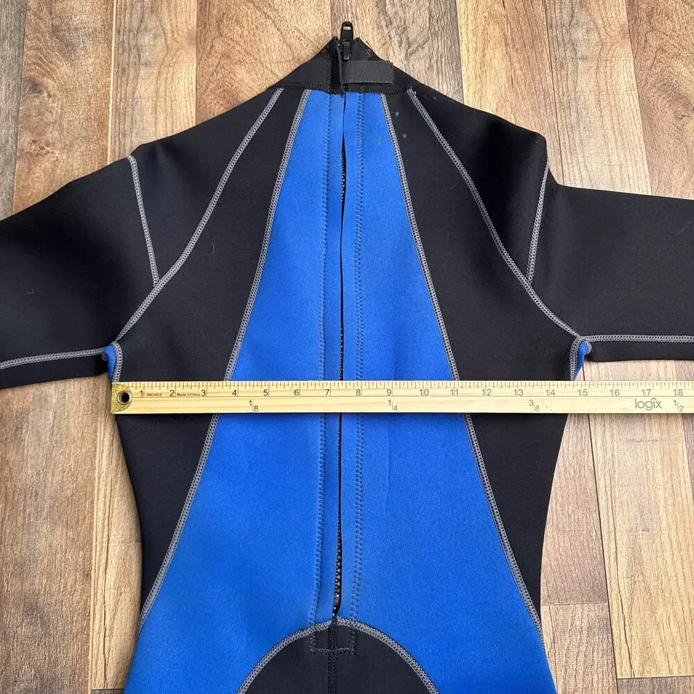Vintage Atlan Full Body Wetsuit‎ 3/2 MM Men's Small Black Surfer Flextec 6451